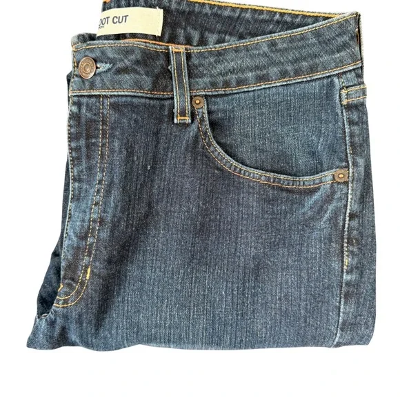 Gap Bootcut Stretch Dark Wash Denim Blue Jeans Size 12/34 TALL 33" Inseam Casual - Picture 13 of 13